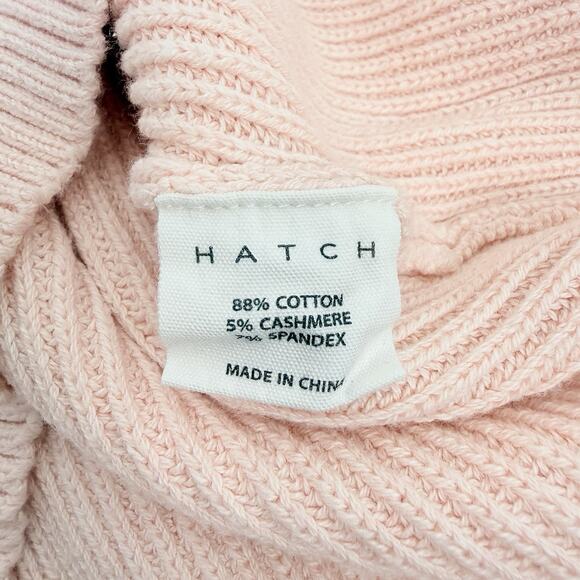 Hatch Hannah Maternity Sweater Size 3 Large Pale Pink Cotton Cashmere Blend Knit - Picture 11 of 16